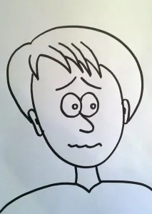 gepresste Lippen bei Angst