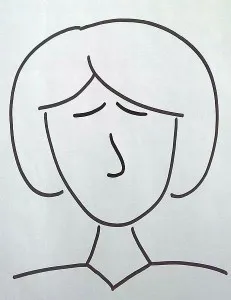 Augenbrauen mittig hoch