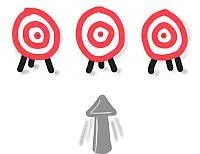 Mit einem Pfeil kannst du keine 3 Ziele treffen