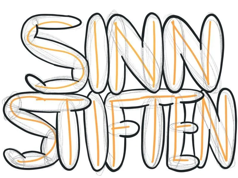 Buchstaben zeichnen » in 6 Schritten einen Bubble Text zeichnen 5