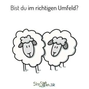 Coaching Karten - Achte auf dein Umfeld - Du bist der Durchschnitt der 5 Menschen, mit denen du dich umgibst.