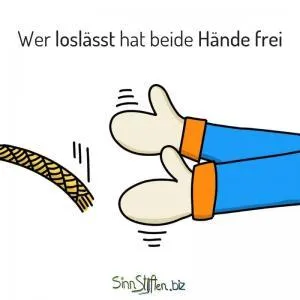 Coaching Karten - nur wer loslässt hat beide Hände frei1