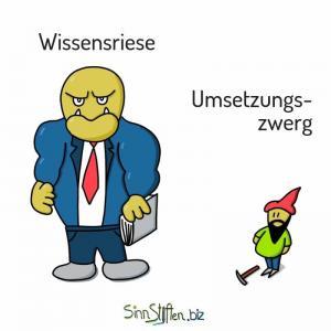 Coaching Karten - Wissensriese und Umsetzungszwerg oder ist das bei dir anders herum?