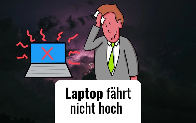 Laptop fährt nicht hoch - trotzdem kein Fiasko dank Flipchart