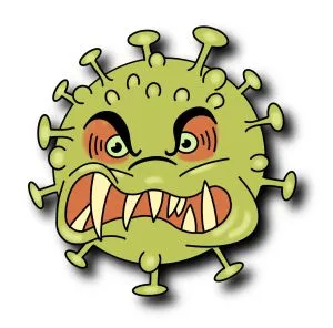 Corona Virus fies Comic