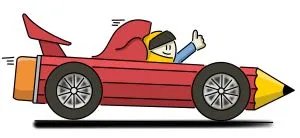 Speed-Kurs Visualisierung Rennstift