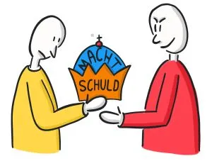 Wer anderen die Schuld gibt gibt ihnen auch die Macht