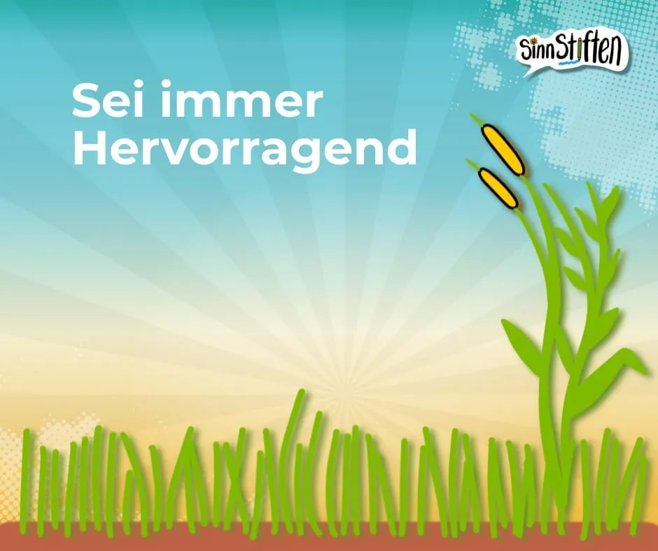 sei hervorragend - beim Content und Präsentationen